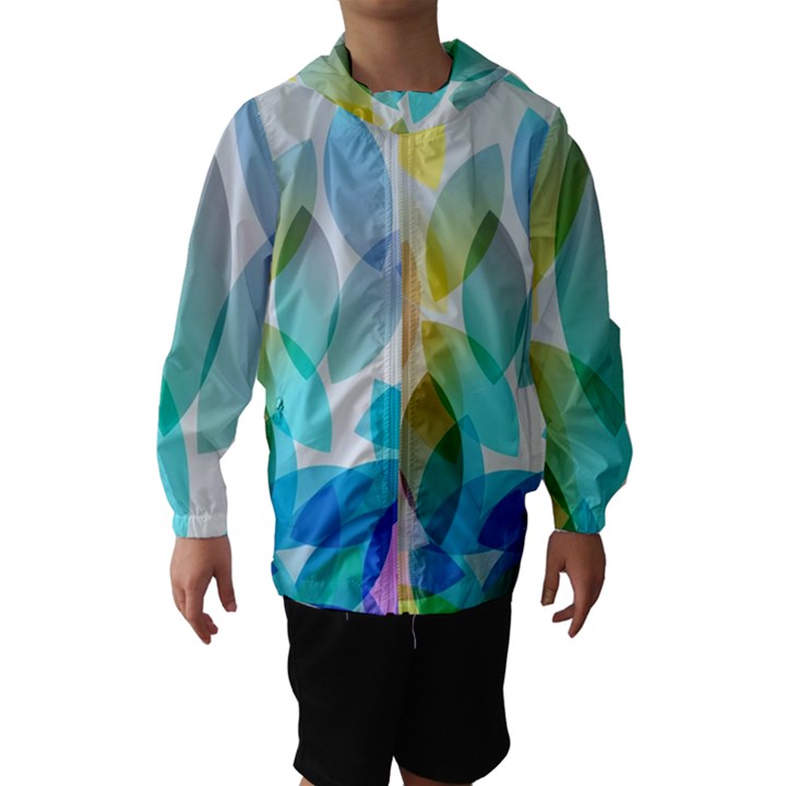 Rainbow feather Hooded Wind Breaker (Kids)