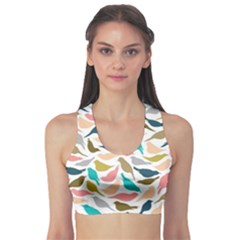 Colorful Birds Sports Bra by Brittlevirginclothing