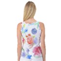 Watercolor colorful roses Women s Basketball Tank Top View2