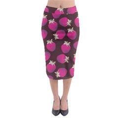 Strawverry Midi Pencil Skirt by Brittlevirginclothing