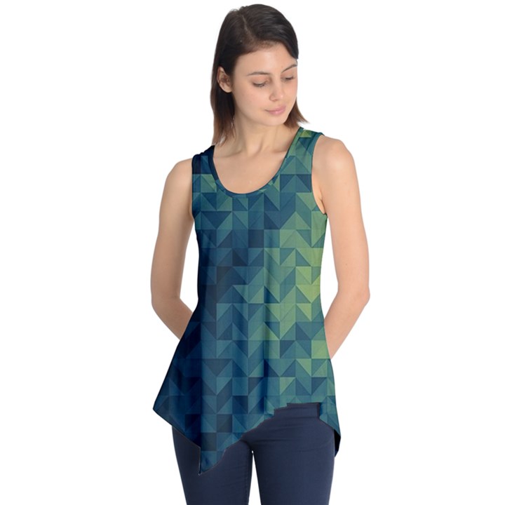 Gradiant blue Sleeveless Tunic