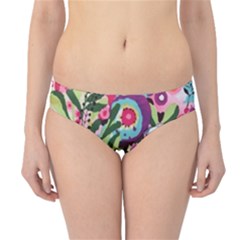 Colorful Flower Pattern Hipster Bikini Bottoms by Brittlevirginclothing