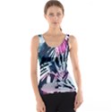 Colorful palm pattern Tank Top View1