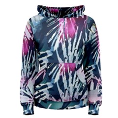 Colorful Palm Pattern Women s Pullover Hoodie by Brittlevirginclothing