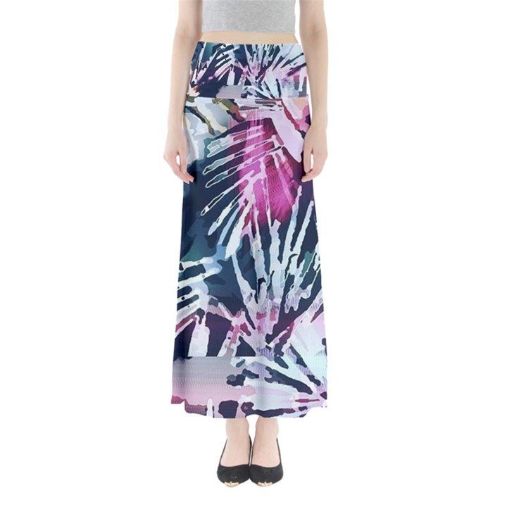 Colorful palm pattern Maxi Skirts