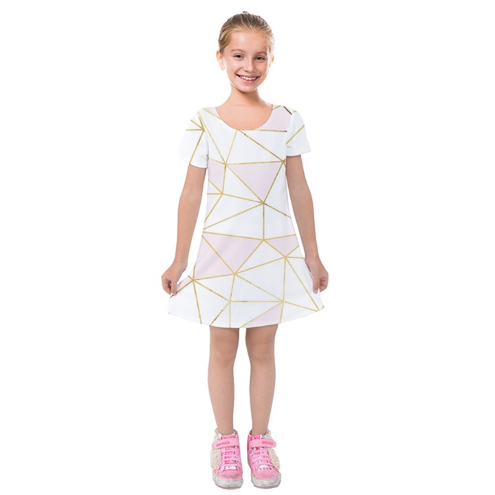 Cracked Kids  Short Sleeve Velvet Dress