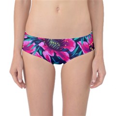 Purple Flowers Classic Bikini Bottoms by Brittlevirginclothing