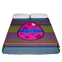 Holidays Occasions Easter Eggs Fitted Sheet (king Size)