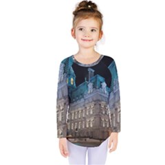 Montreal Quebec Canada Building Kids  Long Sleeve Tee