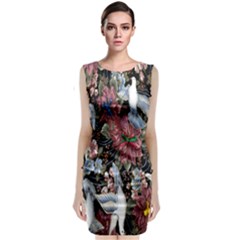 Quilt Sleeveless Velvet Midi Dress by Nexatart