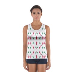 Reindeer Pattern Women s Sport Tank Top  by Nexatart