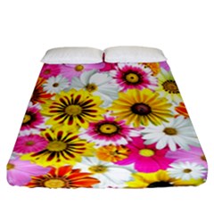 Flowers Blossom Bloom Nature Plant Fitted Sheet (california King Size)