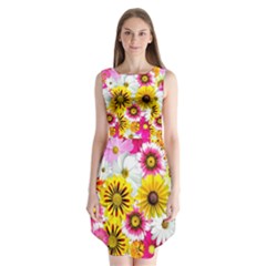 Flowers Blossom Bloom Nature Plant Sleeveless Chiffon Dress  