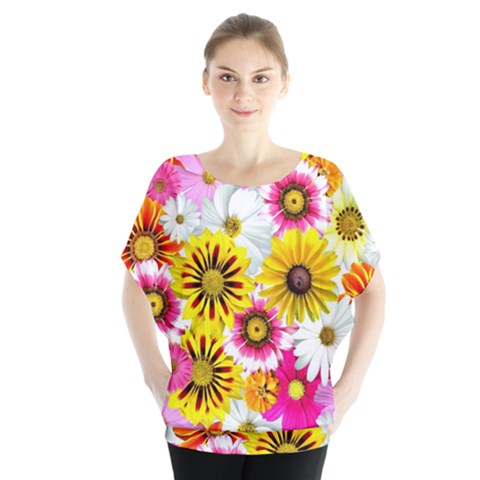 Flowers Blossom Bloom Nature Plant Blouse by Nexatart