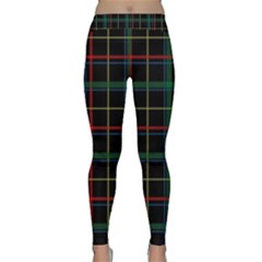 Plaid Tartan Checks Pattern Classic Yoga Leggings by Nexatart