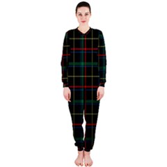 Plaid Tartan Checks Pattern Onepiece Jumpsuit (ladies)  by Nexatart