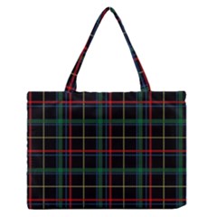 Plaid Tartan Checks Pattern Medium Zipper Tote Bag