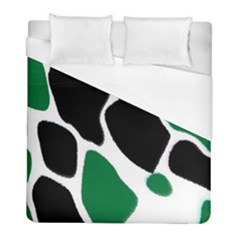 Green Black Digital Pattern Art Duvet Cover (full/ Double Size)