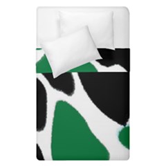 Green Black Digital Pattern Art Duvet Cover Double Side (single Size)