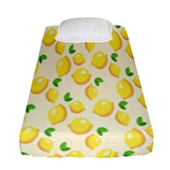 Pattern Template Lemons Yellow Fitted Sheet (single Size)