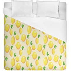 Pattern Template Lemons Yellow Duvet Cover (king Size)