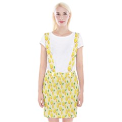 Pattern Template Lemons Yellow Suspender Skirt