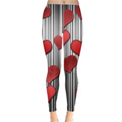 Valentines Day Pattern Leggings  by Valentinaart