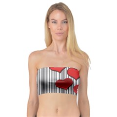 Valentines Day Pattern Bandeau Top by Valentinaart