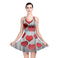 Valentines Day Pattern Reversible Skater Dress by Valentinaart