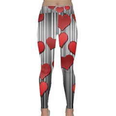 Valentines Day Pattern Classic Yoga Leggings by Valentinaart