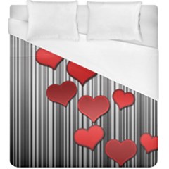 Valentines Day Pattern Duvet Cover (king Size) by Valentinaart