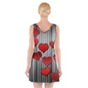 Valentines day pattern V-Neck Sleeveless Skater Dress View2