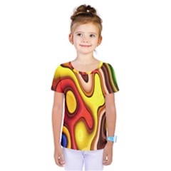 Pattern Background Structure Kids  One Piece Tee