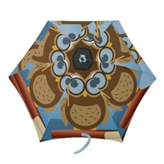 Read Owl Book Owl Glasses Read Mini Folding Umbrellas by Nexatart