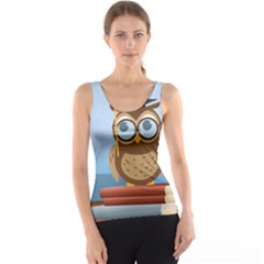 Read Owl Book Owl Glasses Read Tank Top by Nexatart