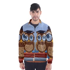 Read Owl Book Owl Glasses Read Wind Breaker (men) by Nexatart