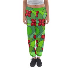 Flowers Women s Jogger Sweatpants by Valentinaart