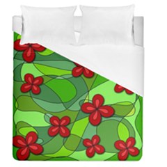 Flowers Duvet Cover (queen Size)