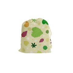 Leaves Pattern Drawstring Pouches (small) 