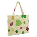 Leaves Pattern Medium Zipper Tote Bag View2