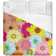 Floral Background Duvet Cover (king Size)