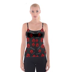 Anarchy Pattern Spaghetti Strap Top by Valentinaart