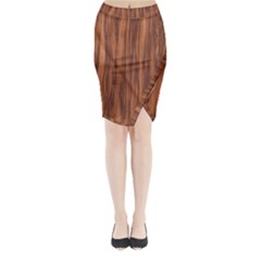 Texture Tileable Seamless Wood Midi Wrap Pencil Skirt