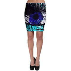 Blue Eye Bodycon Skirt by Valentinaart