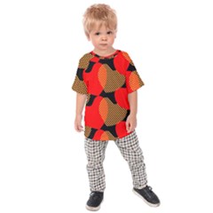 Heart Pattern Kids  Raglan Tee