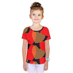 Heart Pattern Kids  One Piece Tee