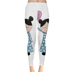 Valentines Day Girl Leggings  by Valentinaart