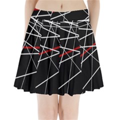 Lines Pleated Mini Skirt