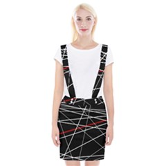 Lines Suspender Skirt