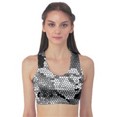 Mosaic Stones Glass Pattern Sports Bra by Nexatart